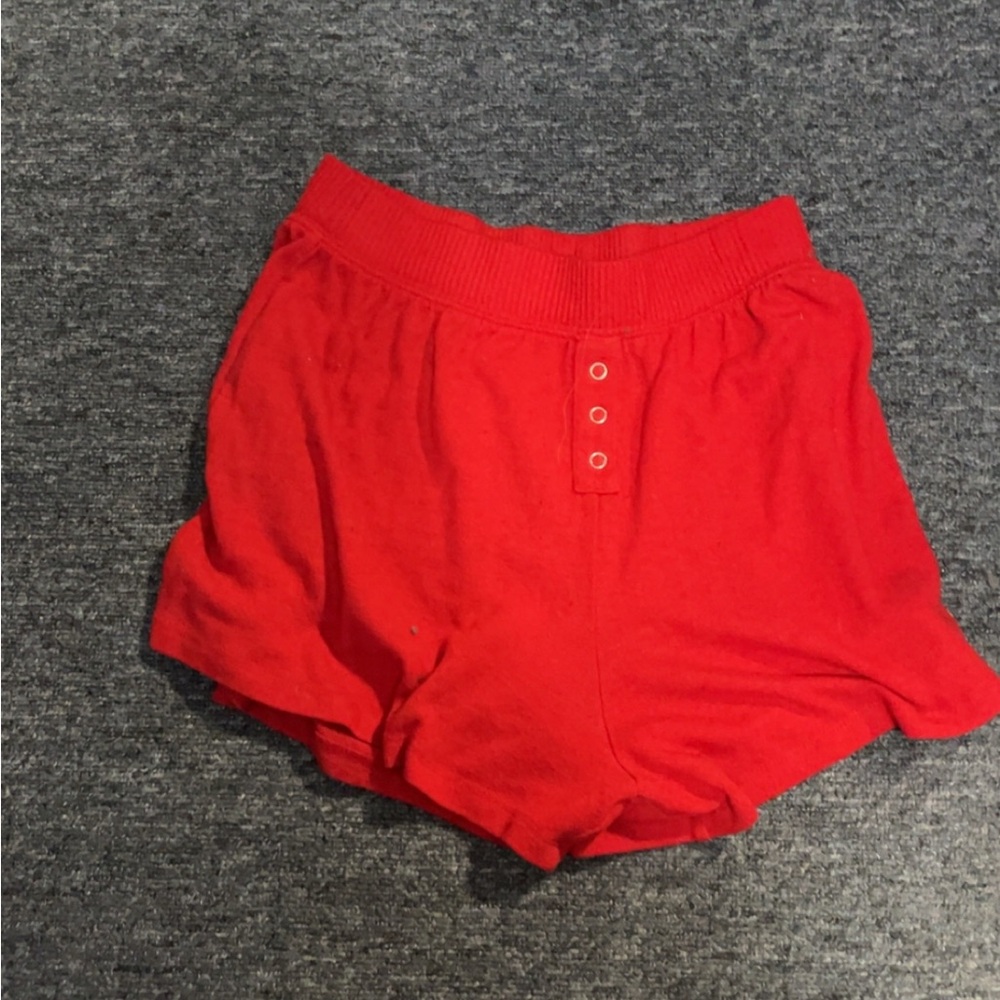 Colsie High Waist Red Women's Shorts